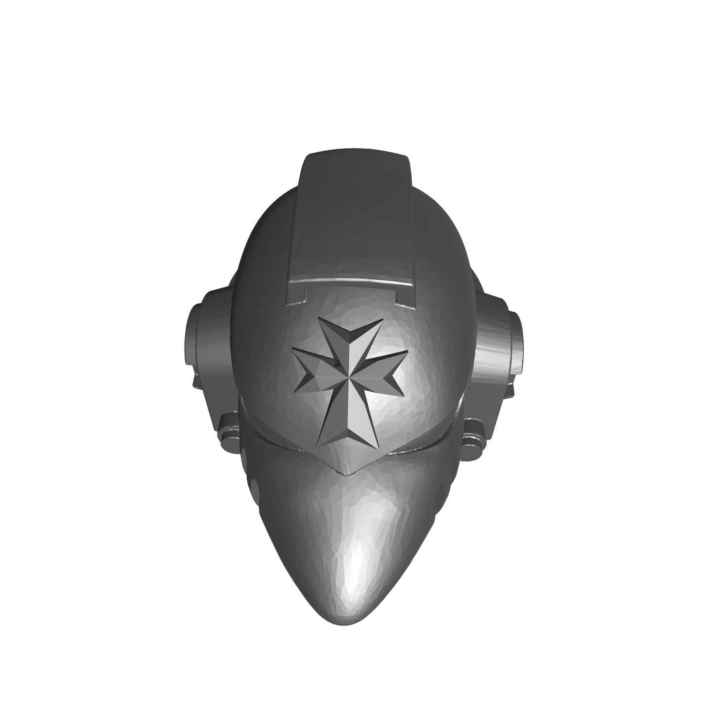 Black Templars Chapter Helmet MKVI Corvus Ver. 01 for JoyToy Grimdark Marine Action Figures Custom Parts