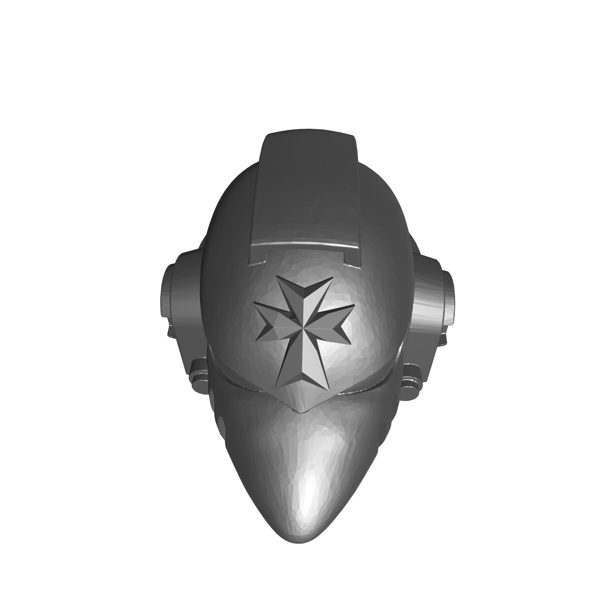 Black Templars Chapter Helmet MKVI Corvus Ver. 01 for JoyToy Grimdark Marine Action Figures Custom Parts