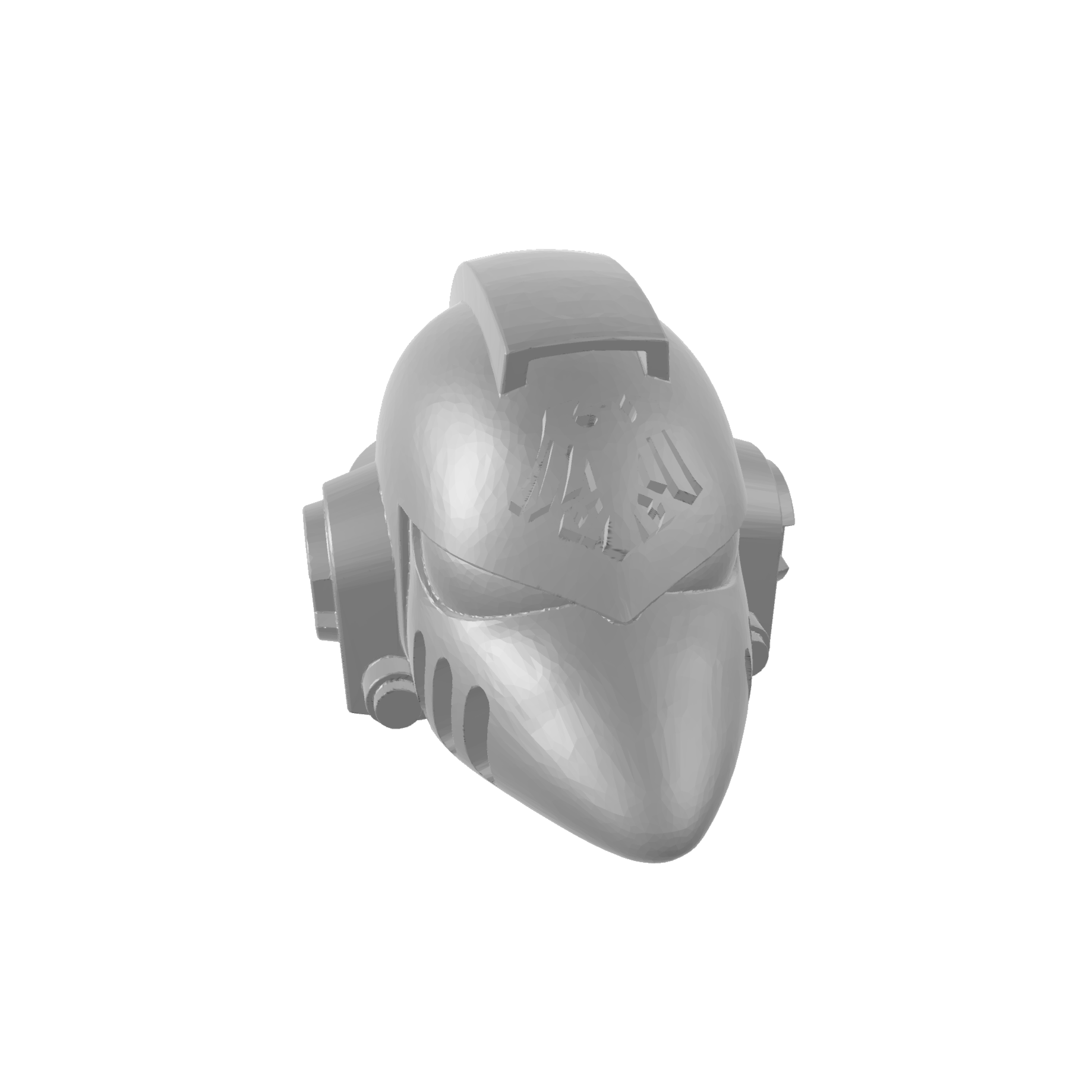 Custom Raven Guard Helmet MKVI Corvus Ver. 01 for JoyToy Grimdark Marine Action Figures