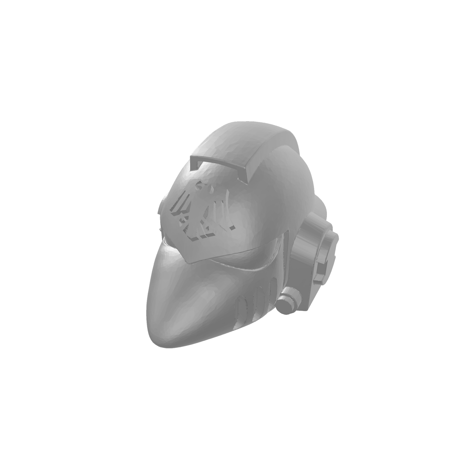 Custom Raven Guard Helmet MKVI Corvus Ver. 01 for JoyToy Grimdark Marine Action Figures