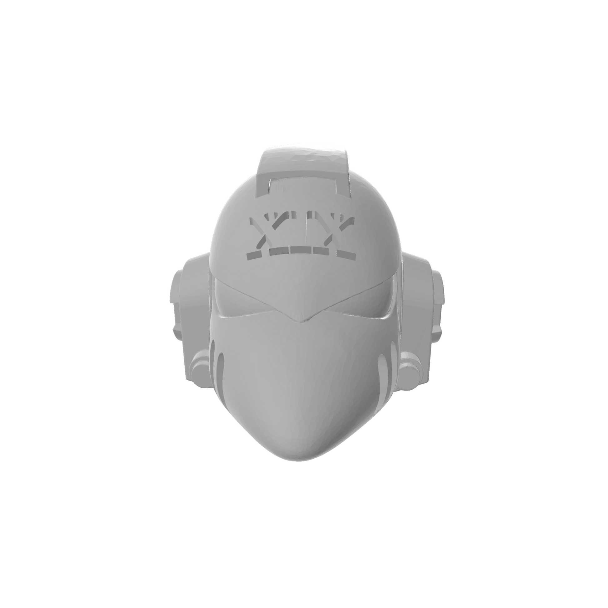 Custom Raven Guard Helmet MKVI Corvus Ver. 01 Legion Number XIX for JoyToy Space Marine Action Figures