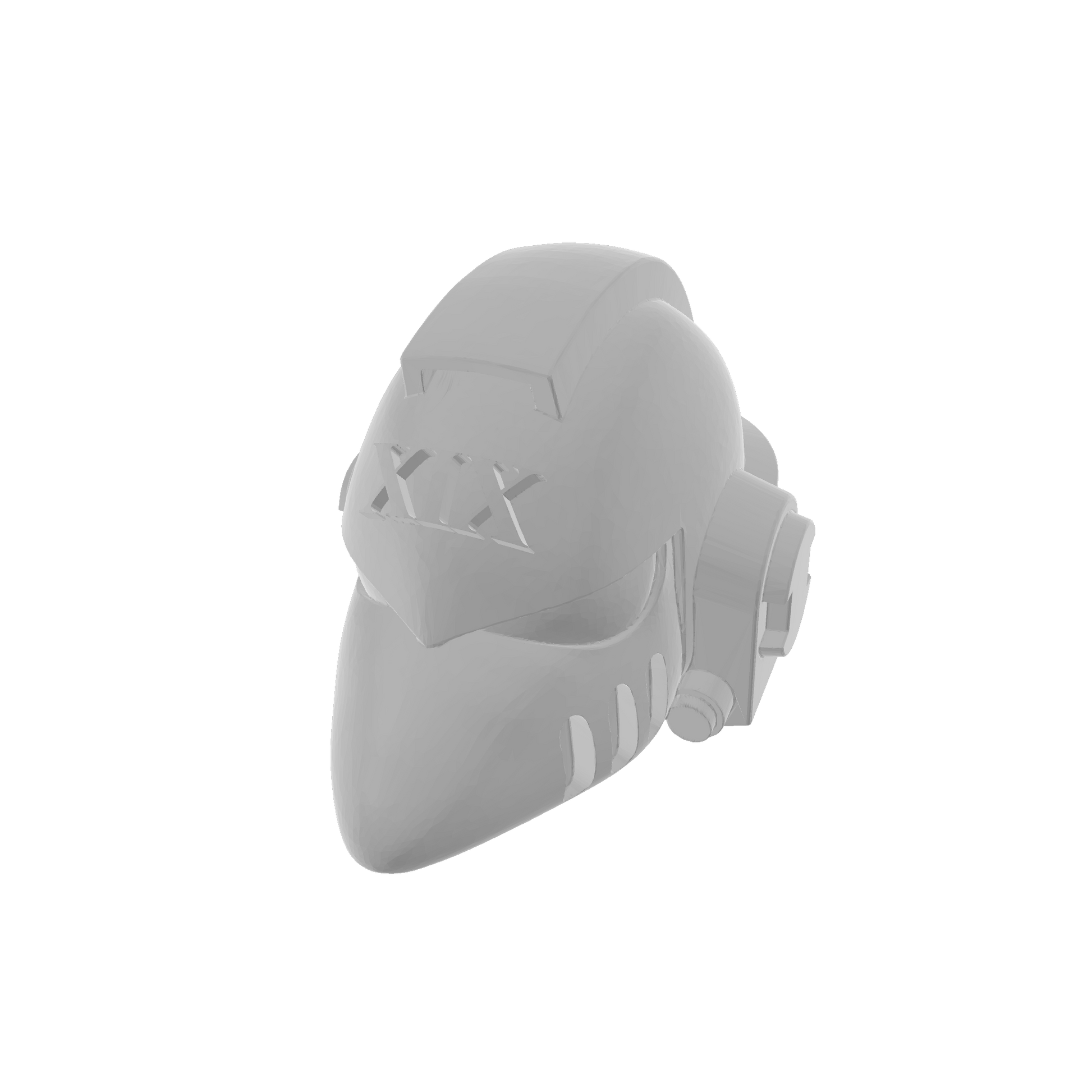 Custom Raven Guard Helmet MKVI Corvus Ver. 01 Legion Number XIX for JoyToy Space Marine Action Figures