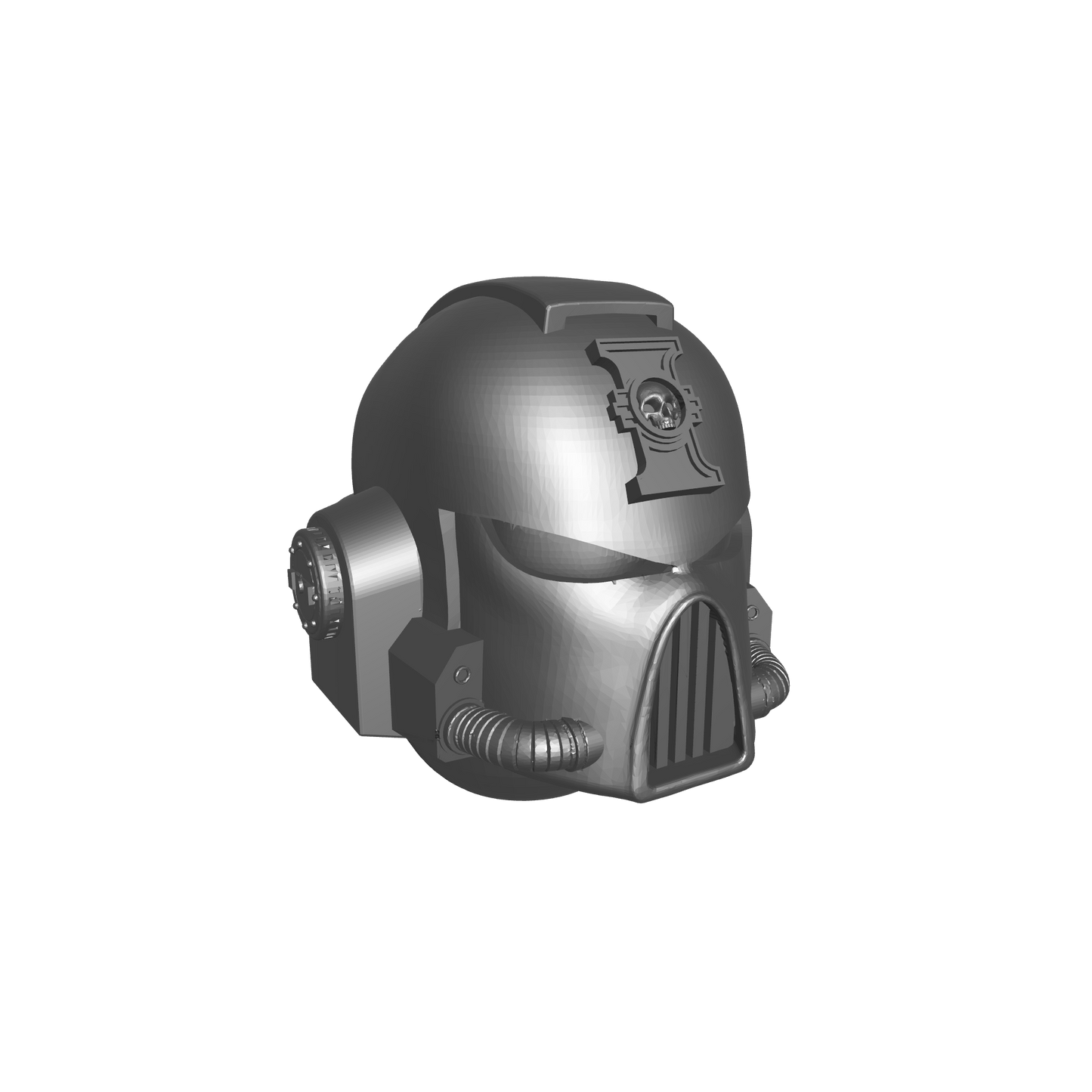 Deathwatch Mark VII Helmet with Inquisition Icon for JoyToy Grimdark Marine Action Figures Custom 1:18th Scale Upgrade
