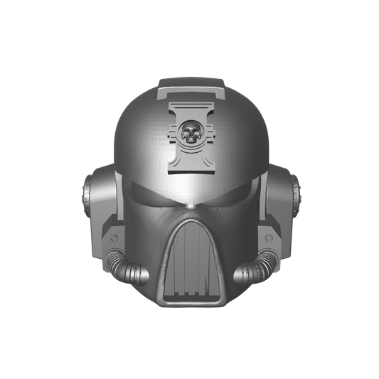 Deathwatch Mark VII Helmet with Inquisition Icon for JoyToy Grimdark Marine Action Figures Custom 1:18th Scale Upgrade