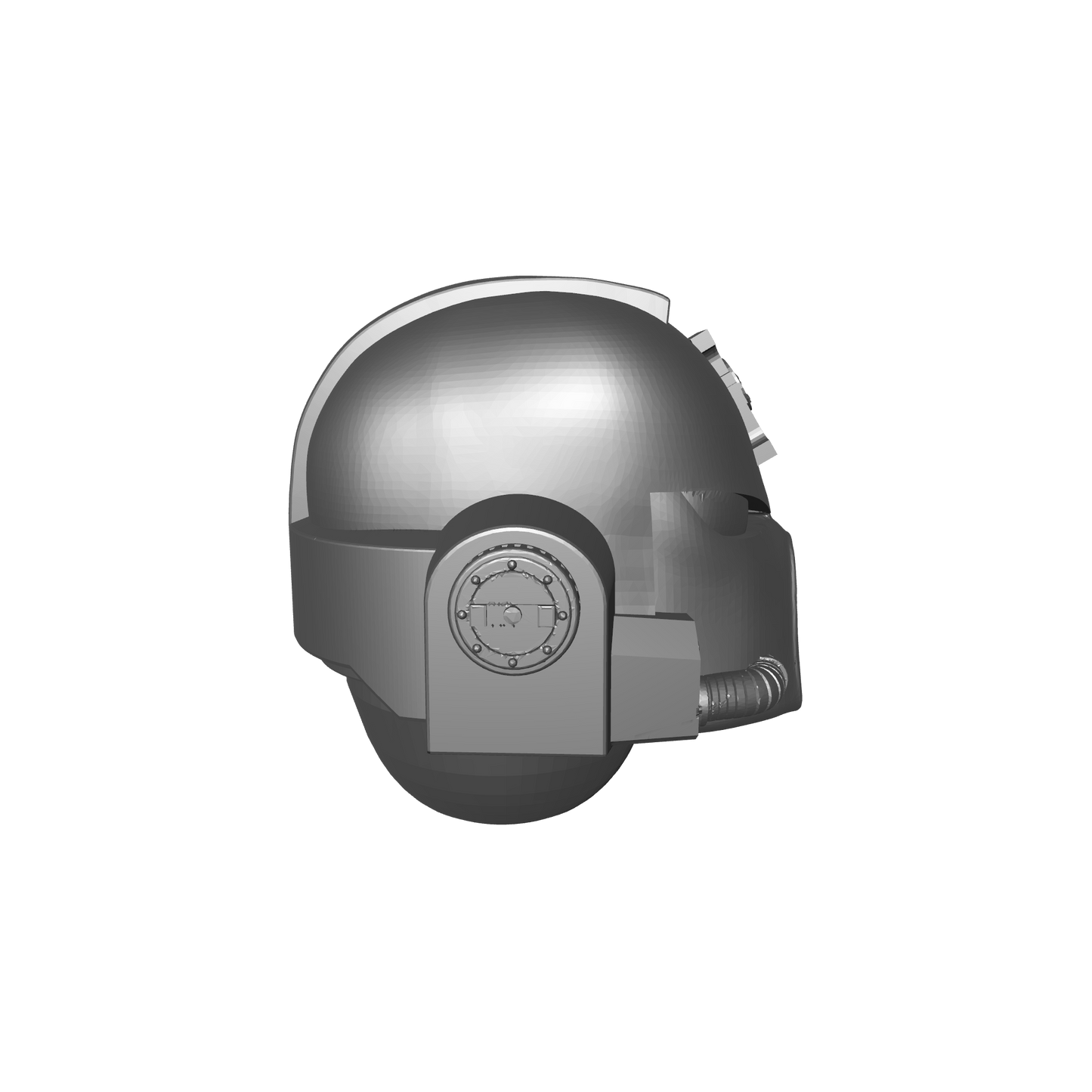 Deathwatch Mark VII Helmet with Inquisition Icon for JoyToy Grimdark Marine Action Figures Custom 1:18th Scale Upgrade
