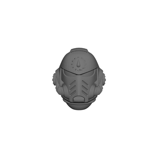 Flesh Tearers Chapter MK X Helmet Swap for JoyToy Space Marine Action Figures Custom 1:18th Scale Parts