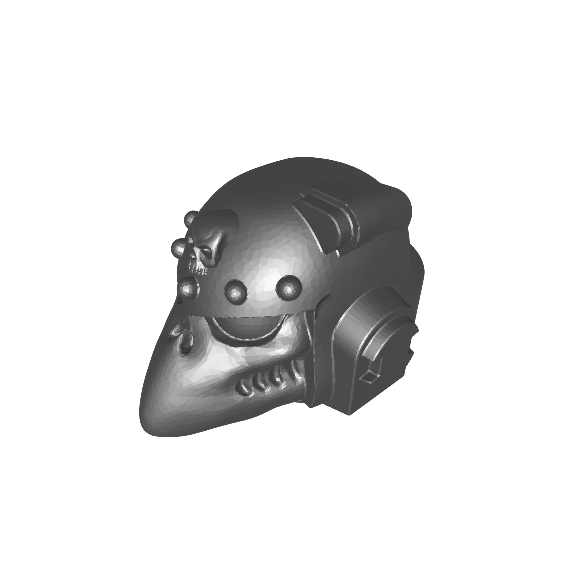 Legion of the Damned Chapter Helmet MKVI Corvus Ver. A Lt with Skull for JoyToy Grimdark Marine Action Figures Custom 1:18th Parts