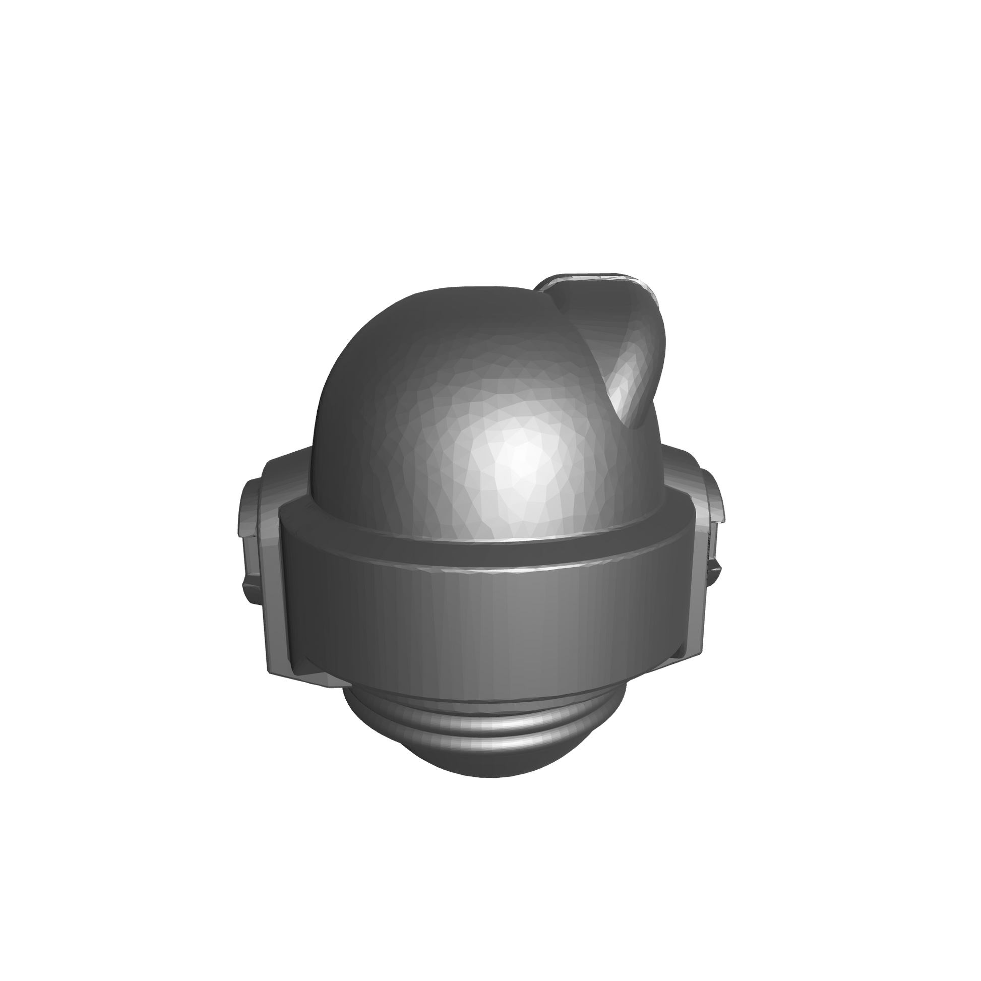 Legion of the Damned Chapter Helmet MKVI Corvus Ver. A with Skull for JoyToy Grimdark Marine Action Figures Custom 1:18th Parts