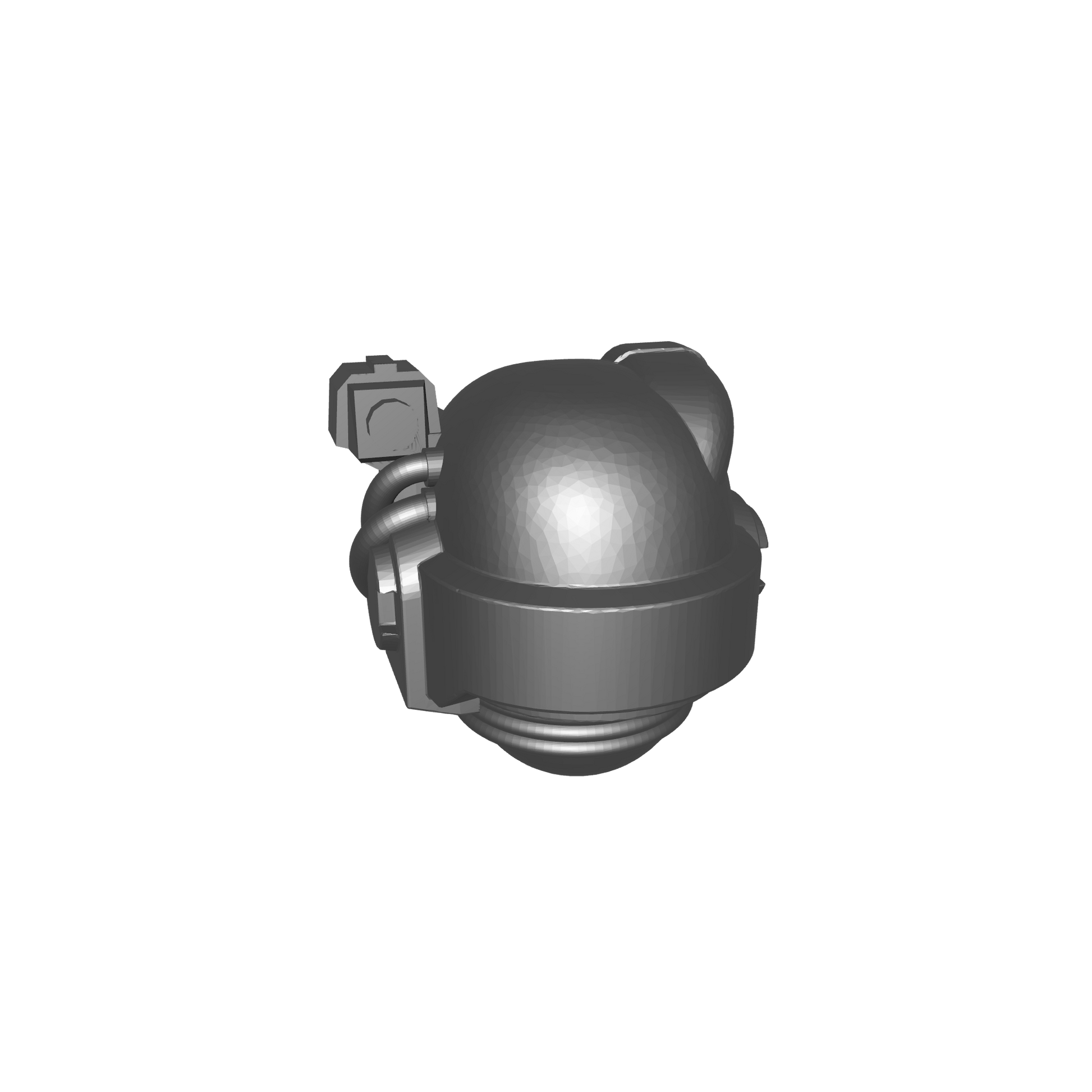 Legion of the Damned Chapter Helmet MKVI Corvus Ver. A with Skull and Optics for JoyToy Grimdark Marine Action Figures Custom 1:18th Parts