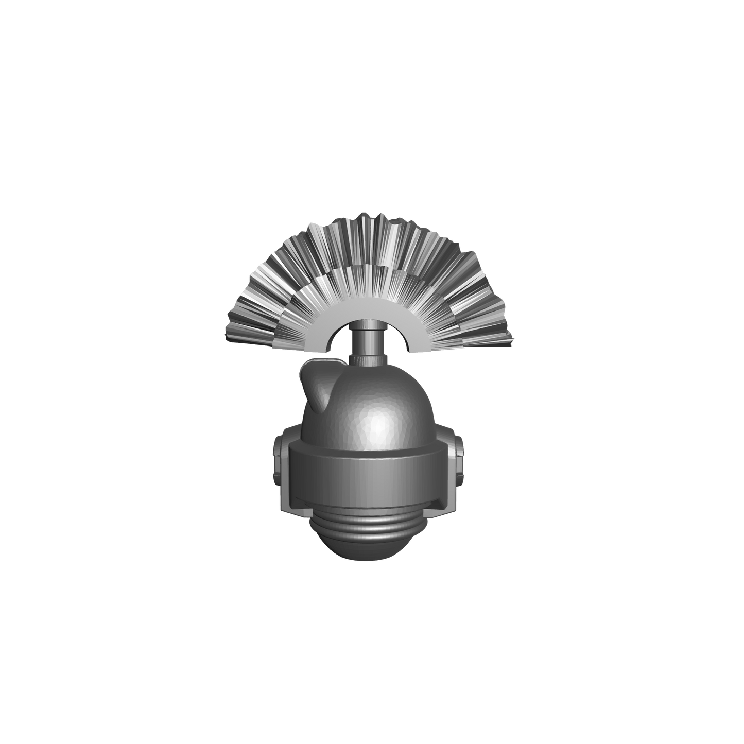 Legion of the Damned Chapter Helmet MKVI Corvus Ver. A with Skull and Plume for JoyToy Grimdark Marine Action Figures Custom 1:18th Parts