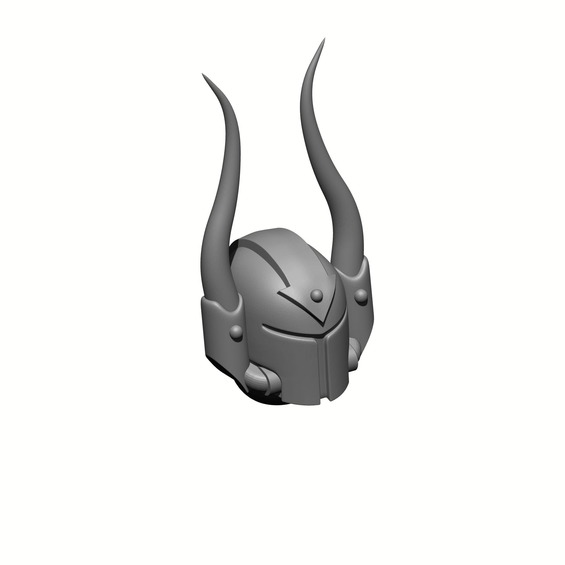 Crusader Helmet with Horns and Chaos Arrow for JoyToy Chaos Space Marine Action Figures 1:18th Scale Custom Parts