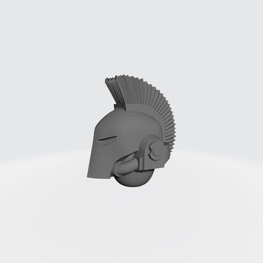 Soul Haunters Chapter Plumed Spartan Helmet for JoyToy Loyalist Marine Action Figure Custom 1:18th Scale Part