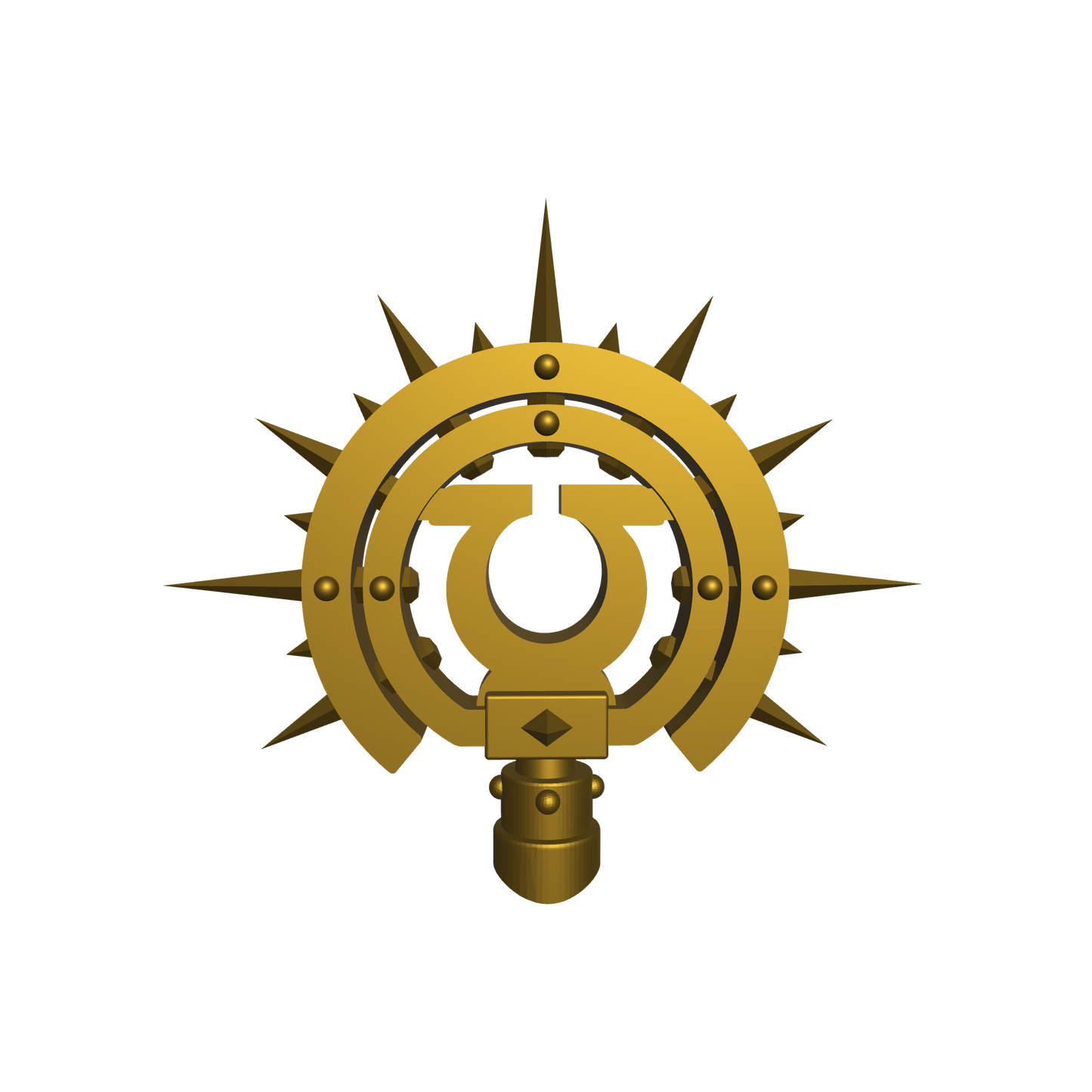 Ultramarines Legion Iron Halo with Legion Icon for JoyToy Loyalist Marine Action Figure 1:18th Scale Custom Accessory
