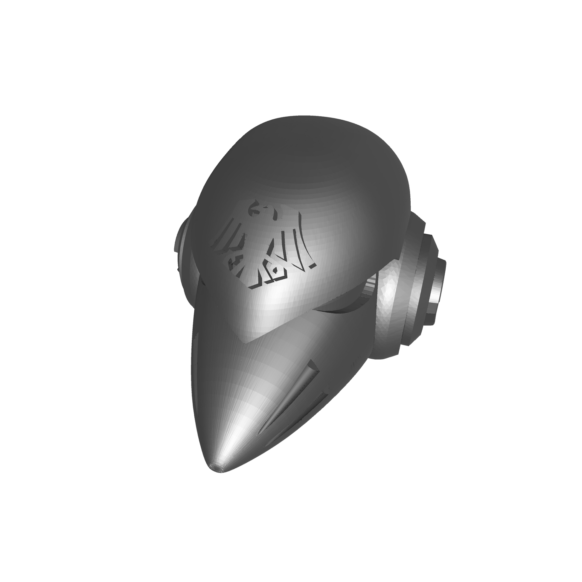 Custom Raven Guard Space Marine MKVI Corvus Helmet for JoyToy Grimdark Marine 1:18th Scale Action Figure