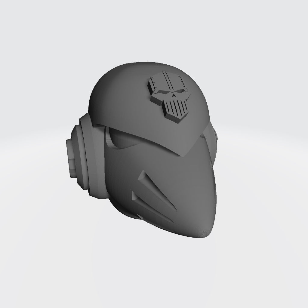 Iron Skull Warriors Legion MKVI Corvus Helmet for JoyToy Grimdark Marine Action Figures Custom 1:18th Scale Parts