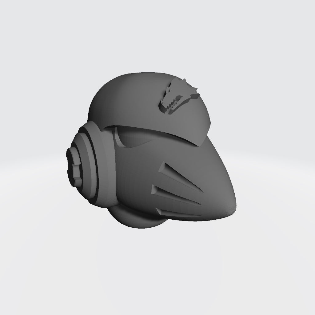 Salamanders Legion MKVI Corvus Helmet for JoyToy Space Marine Action Figures Custom 1:18th Scale Parts