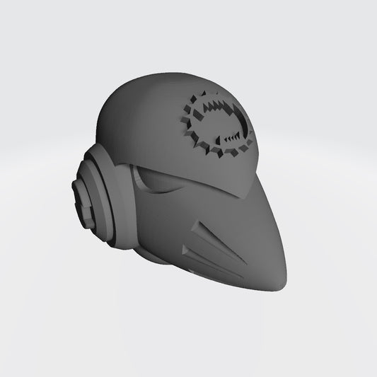 World Eaters Legion MKVI Corvus Helmet for JoyToy Space Marine Action Figures Custom 1:18th Scale Parts
