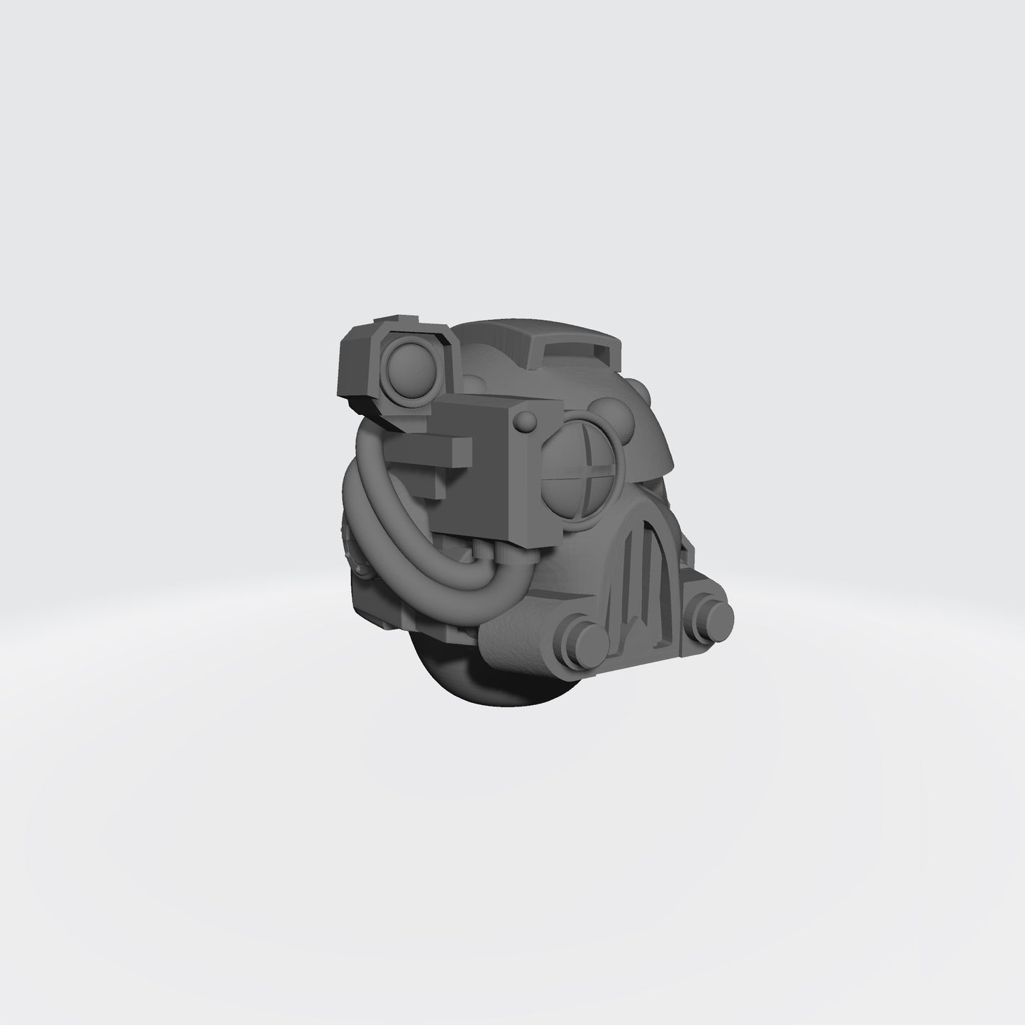 Mark V Helmet V1 with Right Optic for JoyToy Space Marine 1:18 Scale Action Figures