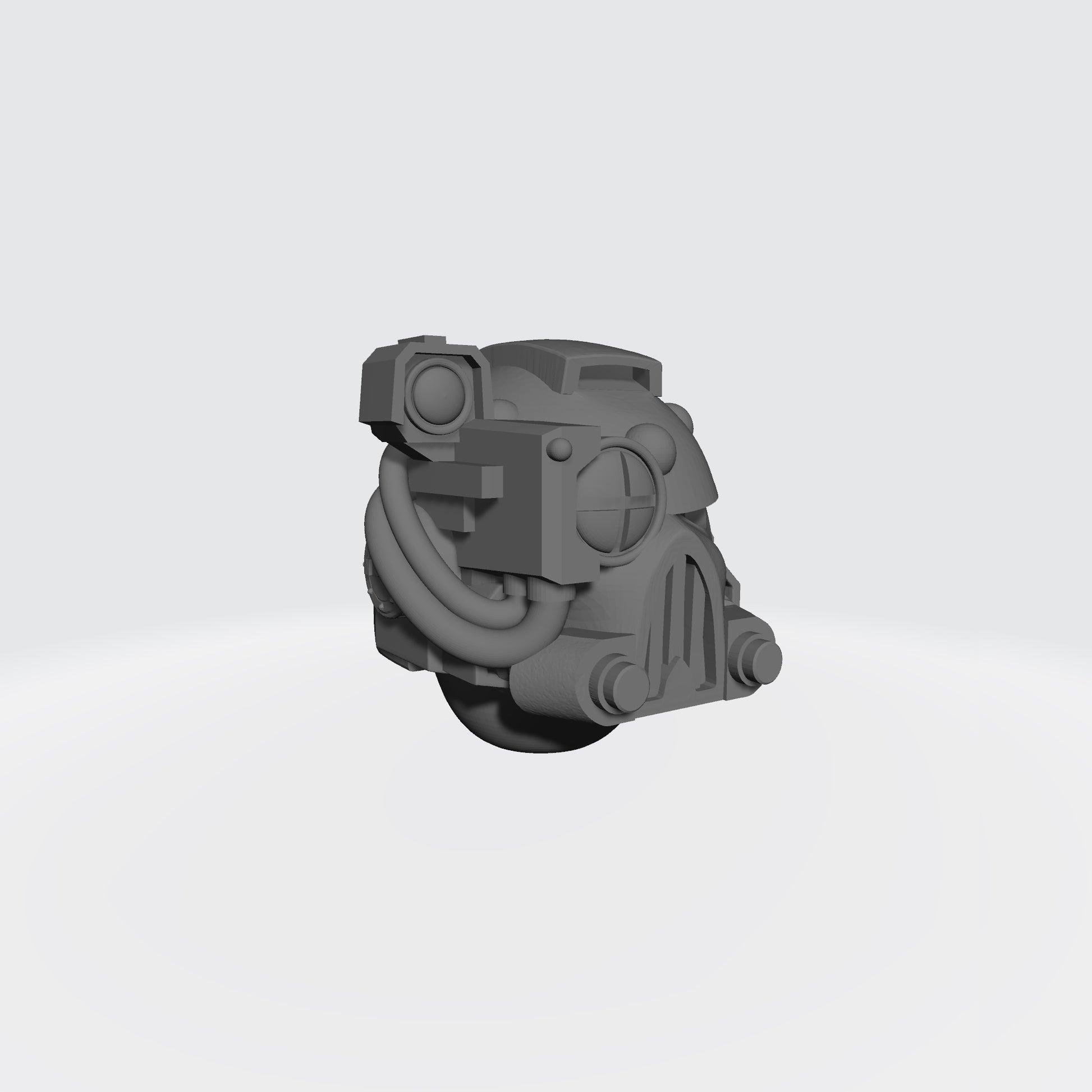 Mark V Helmet V1 with Right Optic for JoyToy Space Marine 1:18 Scale Action Figures