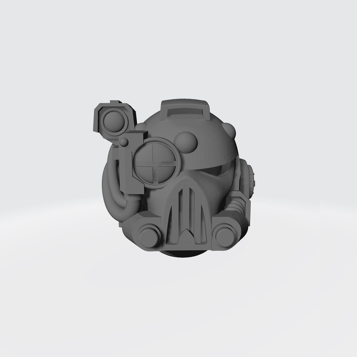 Mark V Helmet V1 with Right Optic for JoyToy Space Marine 1:18 Scale Action Figures