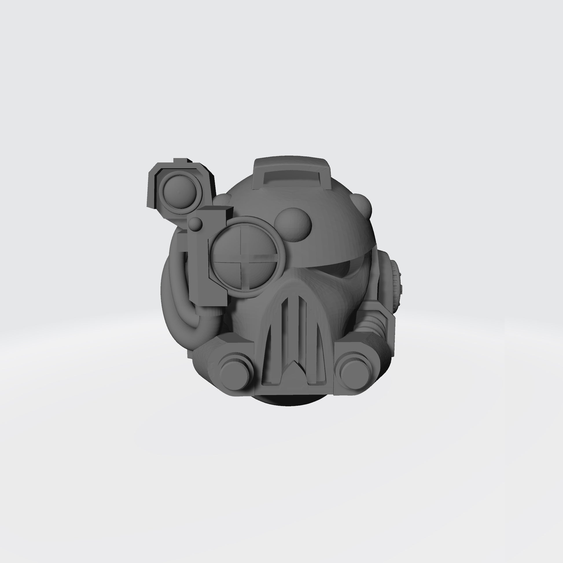 Mark V Helmet V1 with Right Optic for JoyToy Space Marine 1:18 Scale Action Figures