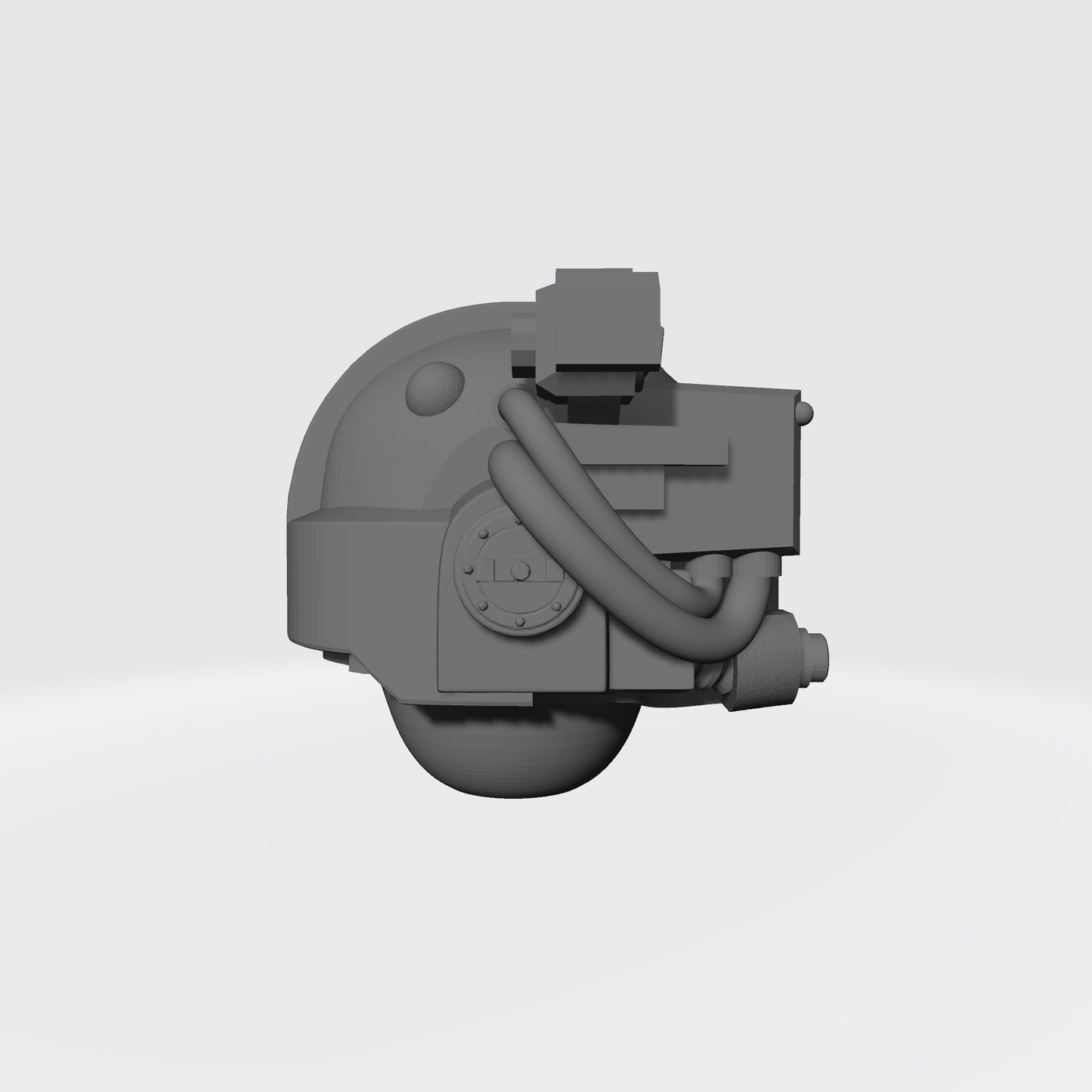 Mark V Helmet V1 with Right Optic for JoyToy Space Marine 1:18 Scale Action Figures