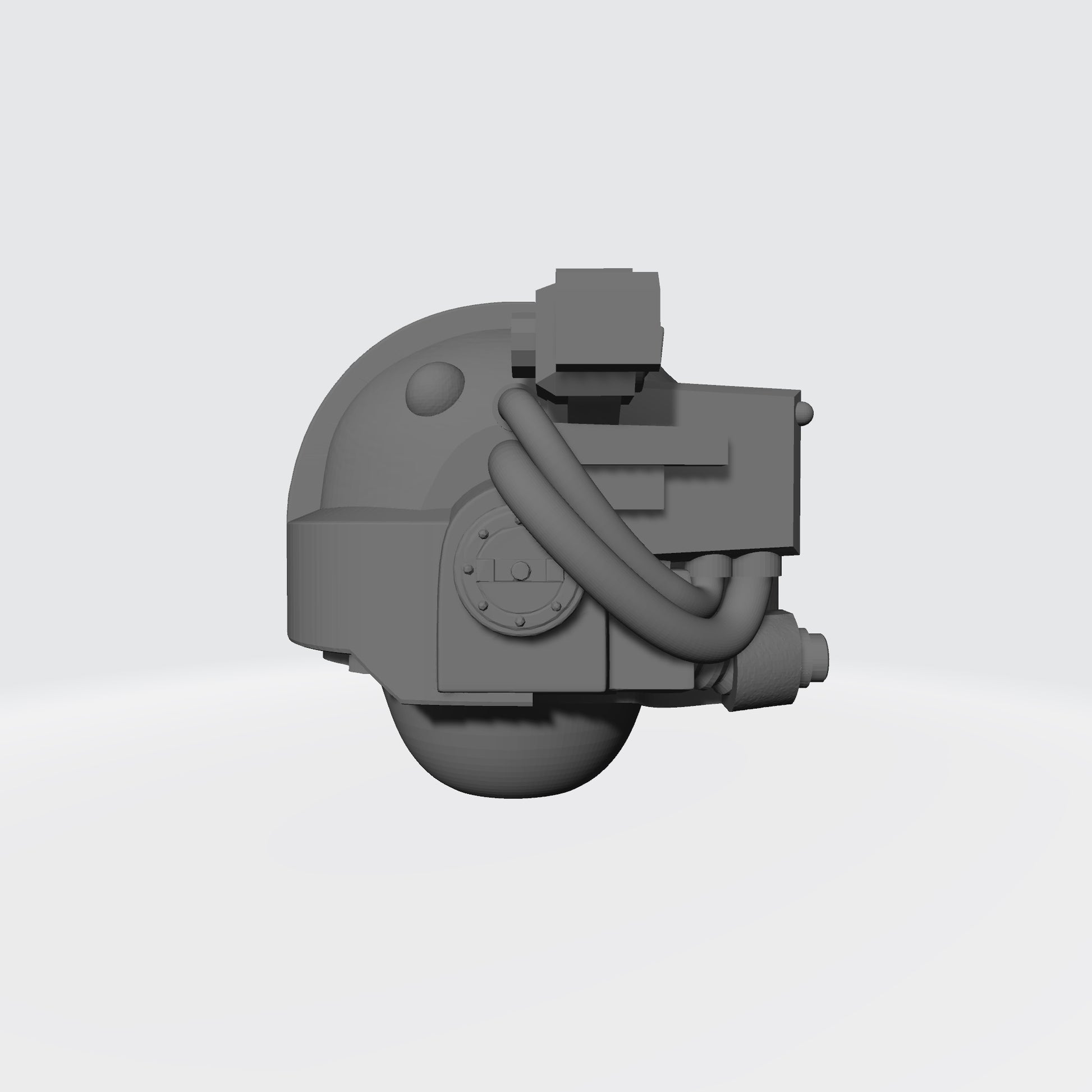 Mark V Helmet V1 with Right Optic for JoyToy Space Marine 1:18 Scale Action Figures