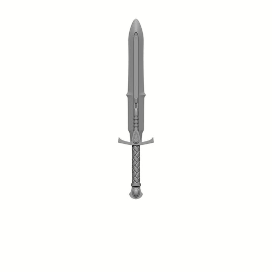 Blood Drop Atlantean Power Sword: Warhammer 40K JoyToy Compatible Space Marine 1:18 Action Figure 4" Custom Part