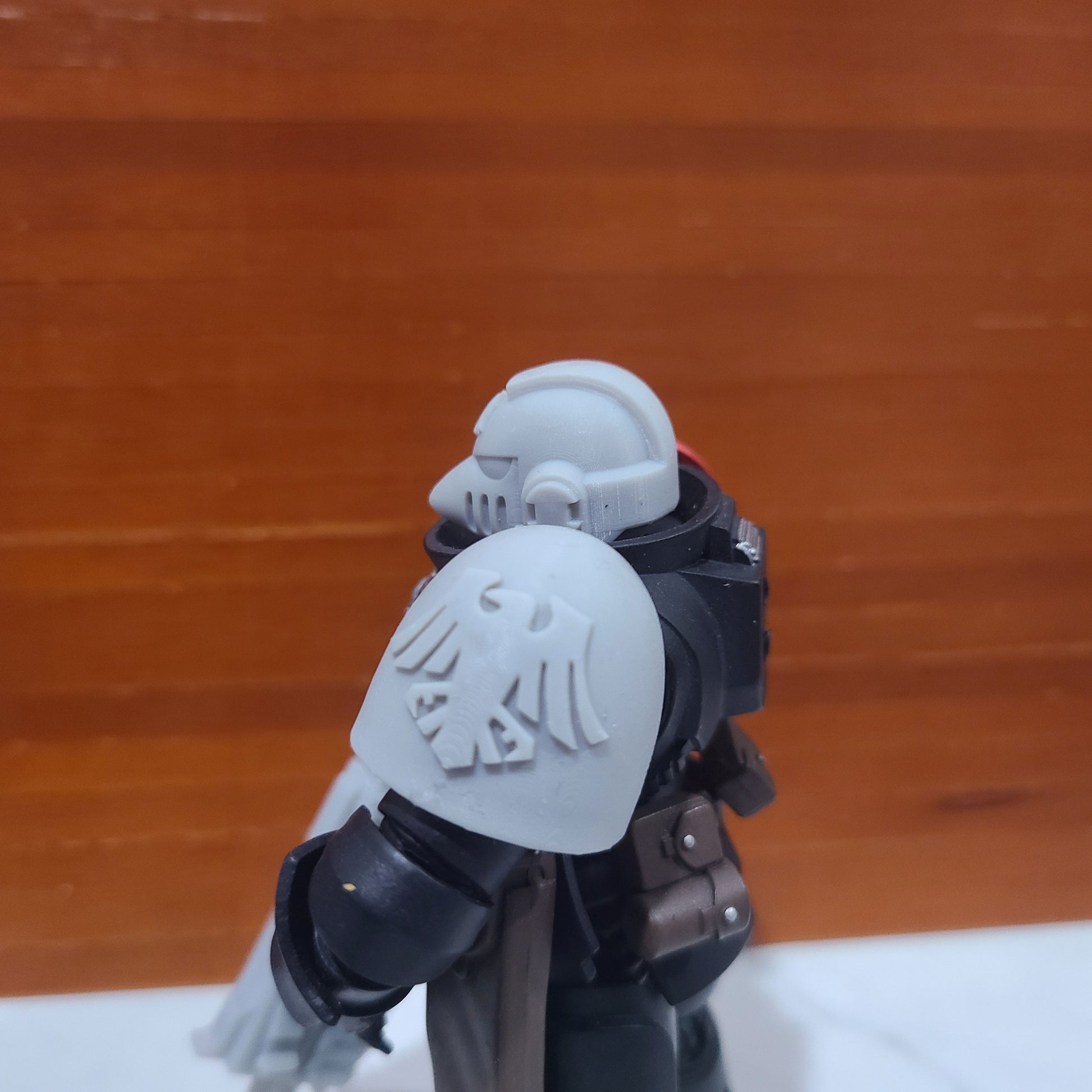 Raven Guard MKVI Shoulder Pad with Crosshair Compatible with JoyToy Space Marine Action Figures