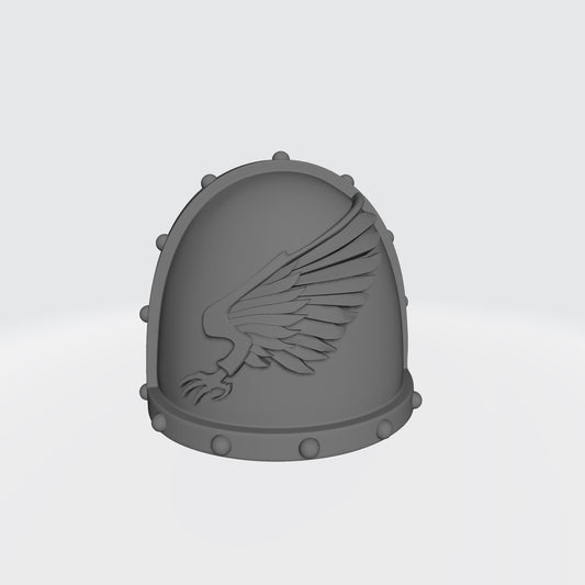 Emperor's Children MKVII Shoulder Pad Studded compatible with JoyToy Space Marine Action Figures by 18th Scale Armory