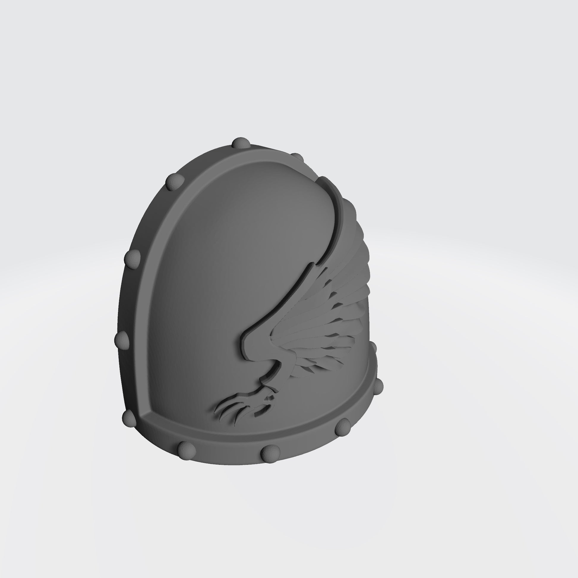 Emperor's Children MKVII Shoulder Pad Studded compatible with JoyToy Space Marine Action Figures Right Angle
