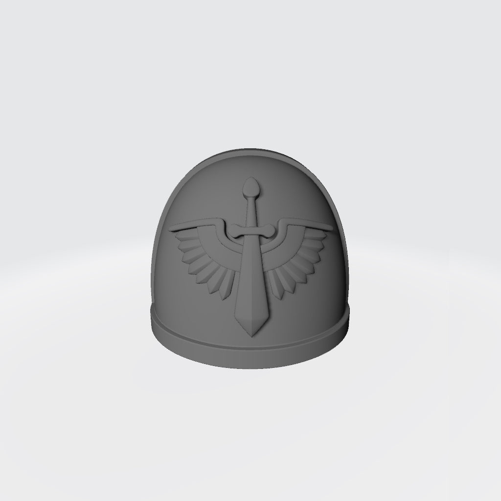 Dark Angels MKIV Shoulder Pad Version 2 Compatible with JoyToy Warhammer 40K Space Marine Action Figures