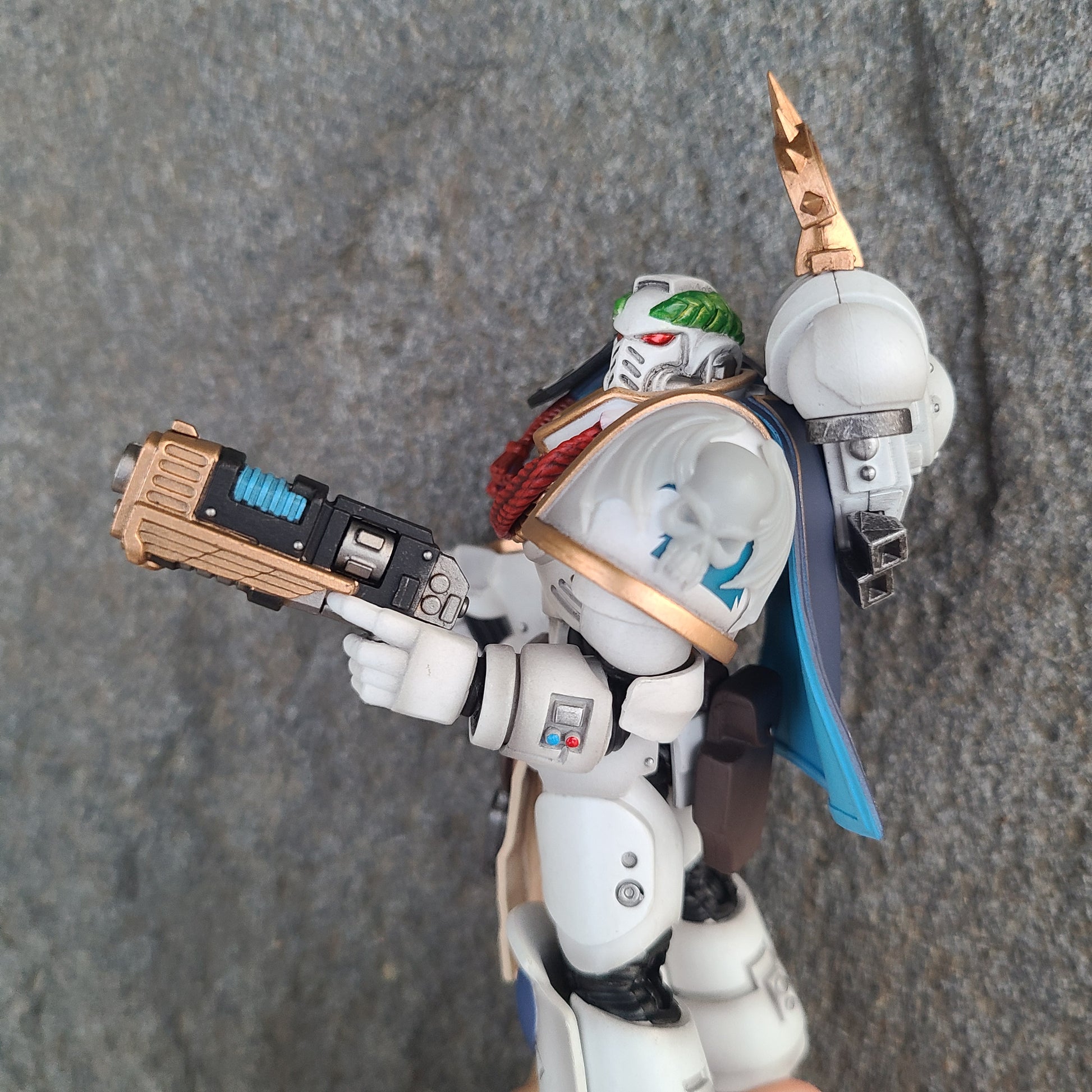 Custom Night Lords Shoulder Pad Decal: 3D Shoulder Pad decal compatible with JoyToy Space Marine 1:18th Scale Action Figures