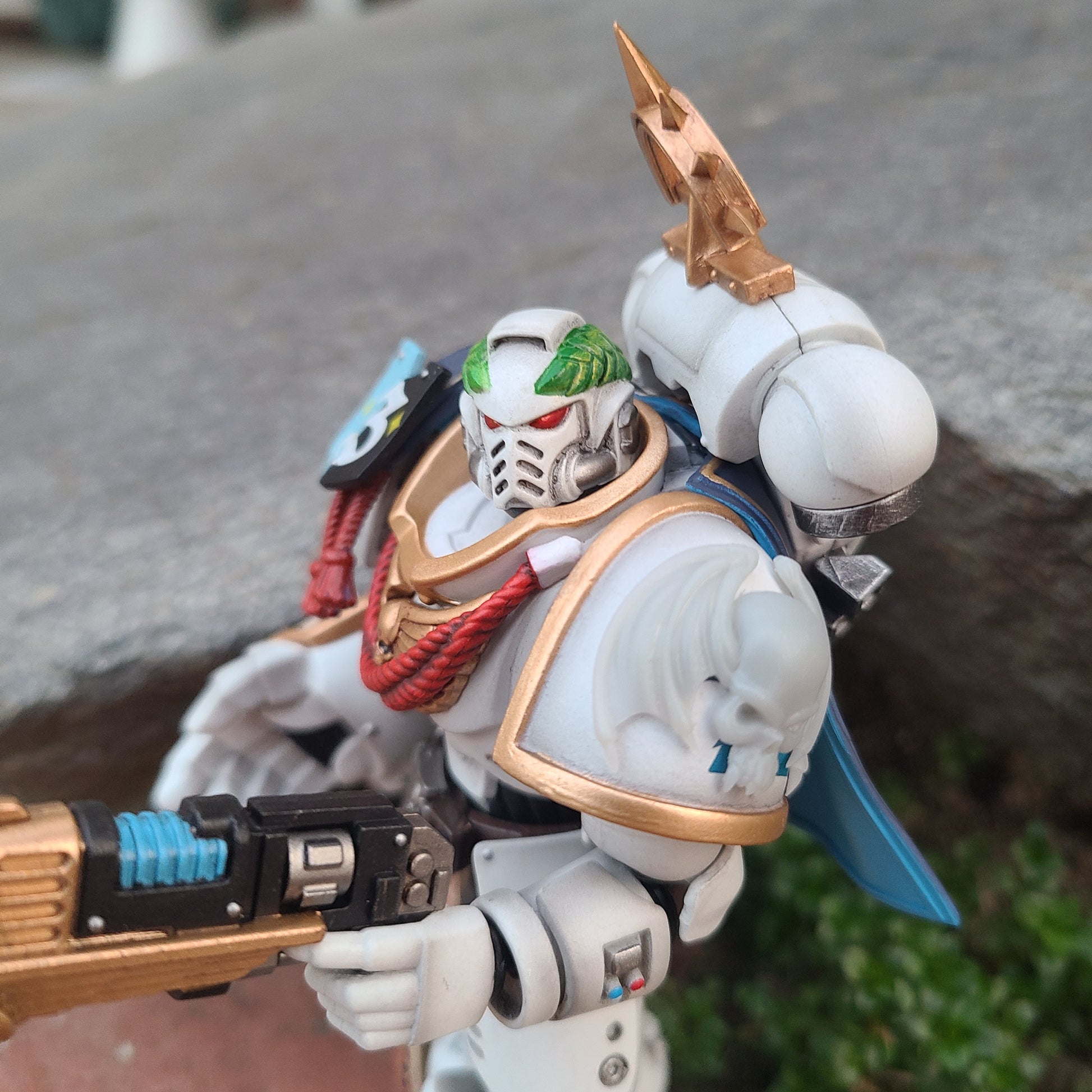 Custom Night Lords Shoulder Pad Decal: 3D Shoulder Pad decal compatible with JoyToy Space Marine 1:18th Scale Action Figures