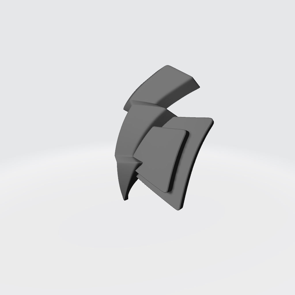 White Scars 3D Shoulder Pad decal for JoyToy Space Marine Action Figures Custom 1:18th Scale Parts