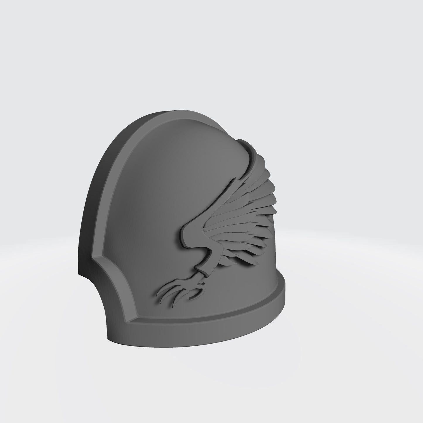 Emperor’s Children Legion MKX Shoulder Pad Notched (Stealth) Compatible with JoyToy Action Figures Right Profile