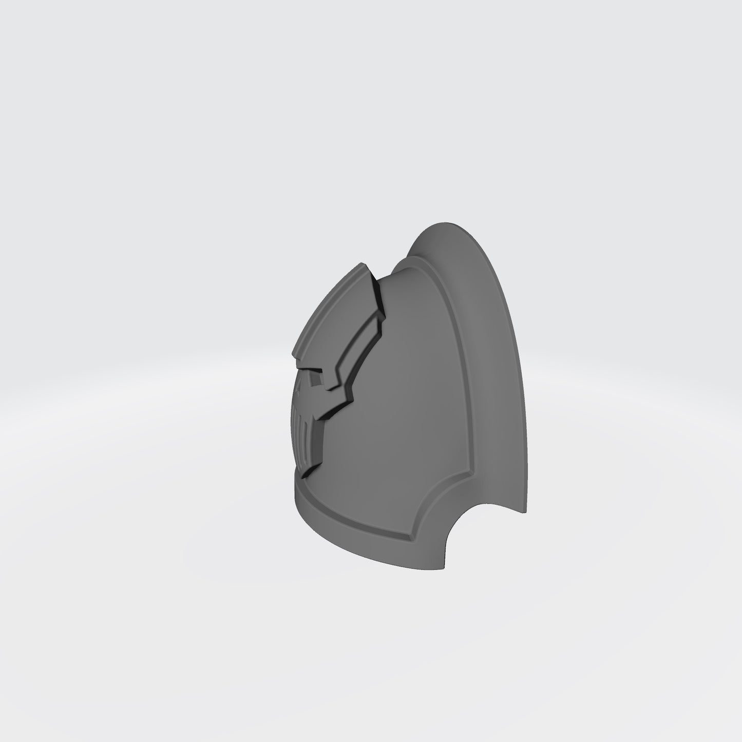 18th Scale Armory JoyToy Shoulder Pad Iron Warriors Legion MKVII Power Armour Notched Vambrance  Left Angle