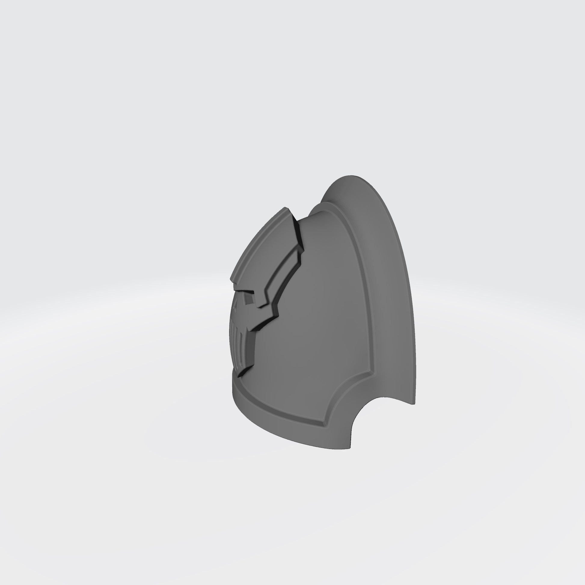 18th Scale Armory JoyToy Shoulder Pad Iron Warriors Legion MKVII Power Armour Notched Vambrance  Left Angle