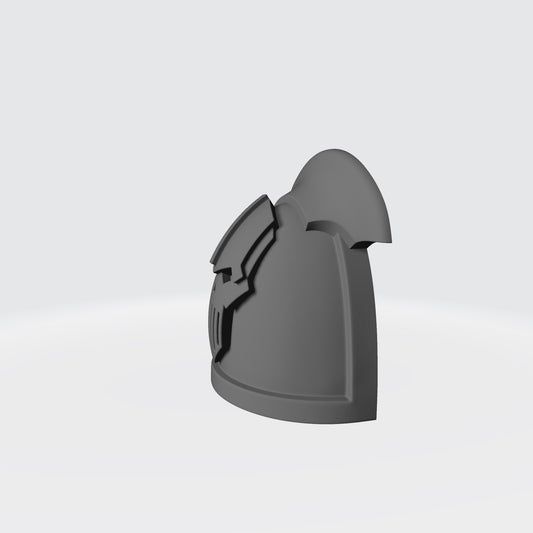 18th Scale Armory JoyToy Shoulder Pad Iron Warriors Legion MKIII Power Armour Sword Breaker 3 Quarter Left Shoulder Left Angle
