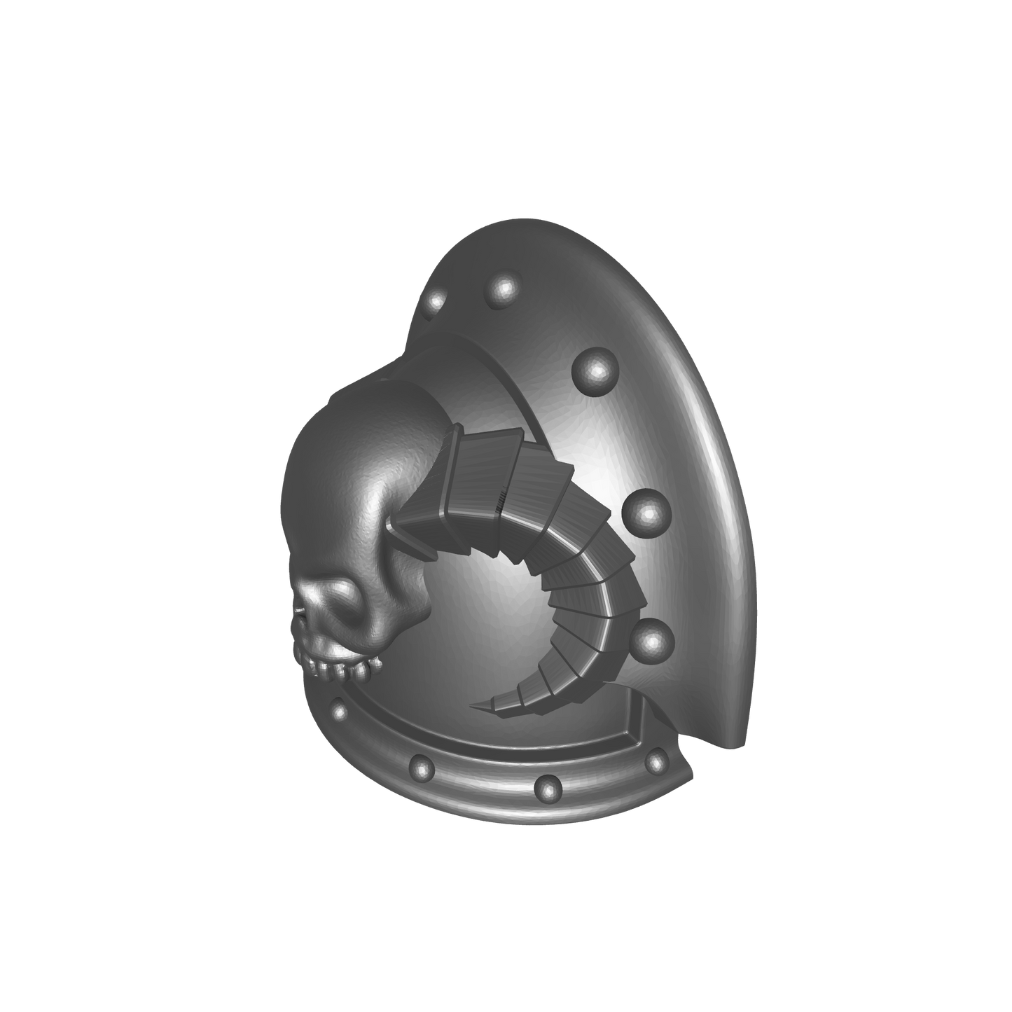 Librarian Grand Psyker MKIII Shoulder Pad Full Double Rivets for JoyToy Space Marine Action Figures 1:18th Scale Custom Parts