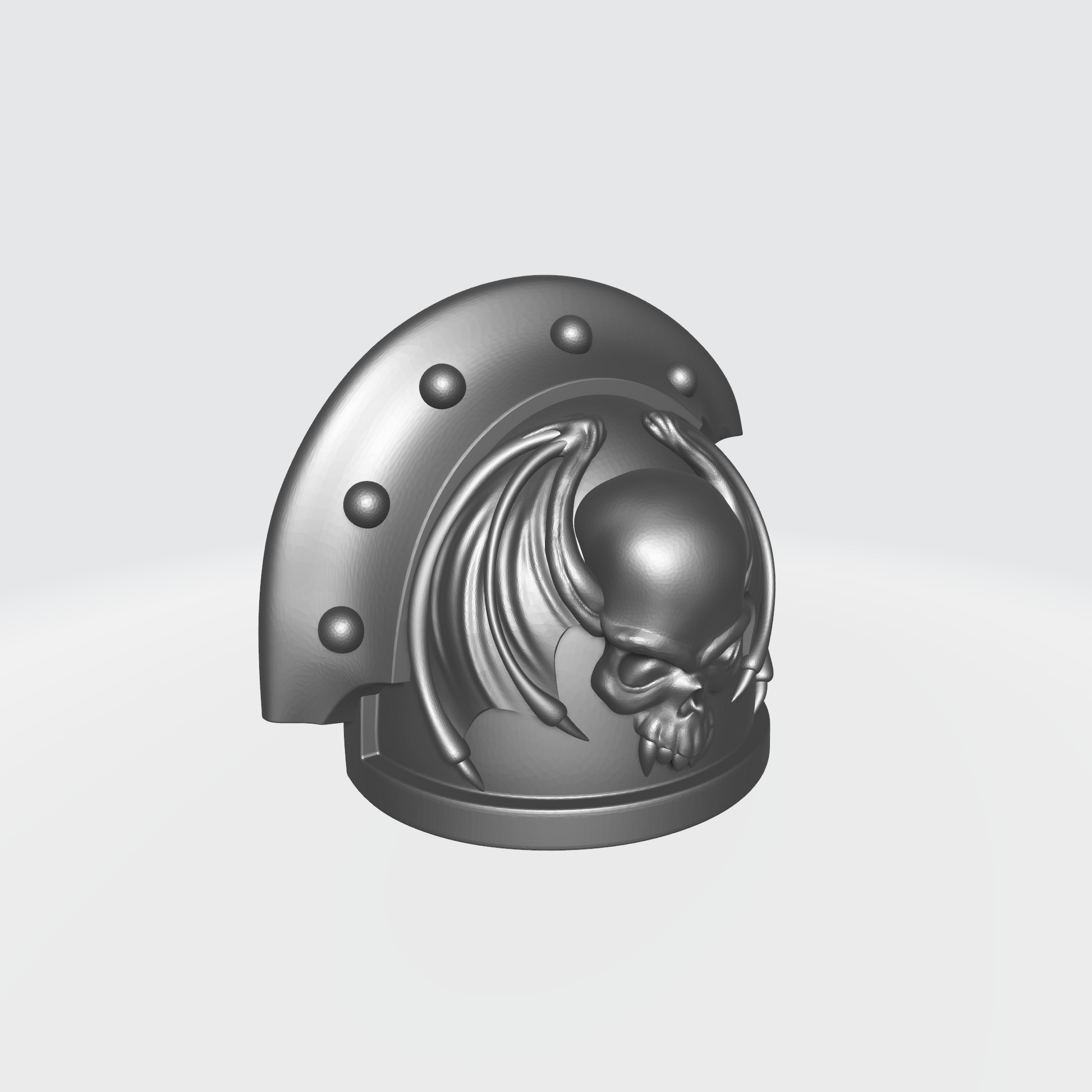 Night Lords Space Marine MKIII 3 Quarter Studded (with Rivets) Sword Breaker Shoulder Pad for JoyToy Traitor Legion Action Figures