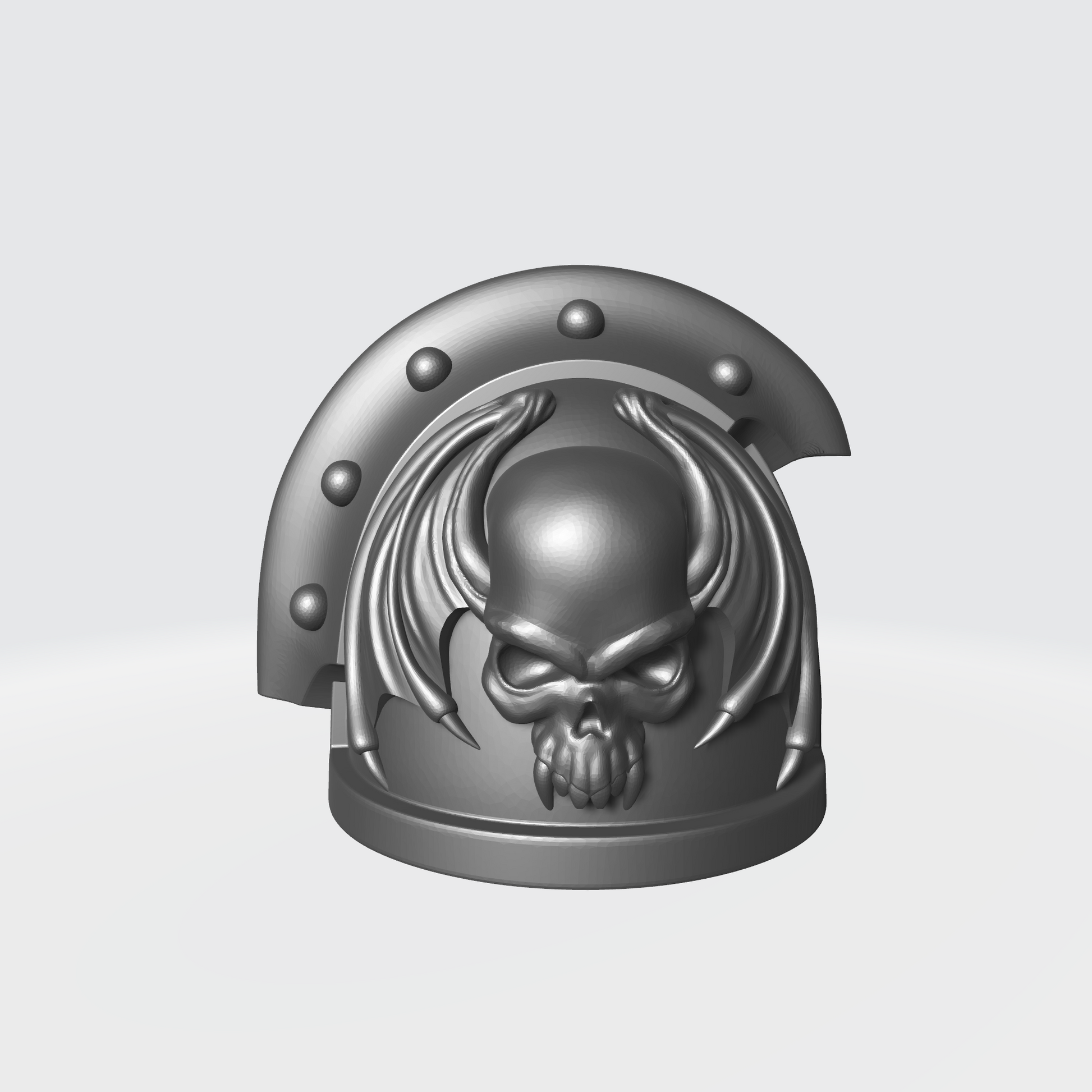 Night Lords Space Marine MKIII 3 Quarter Studded (with Rivets) Sword Breaker Shoulder Pad for JoyToy Traitor Legion Action Figures