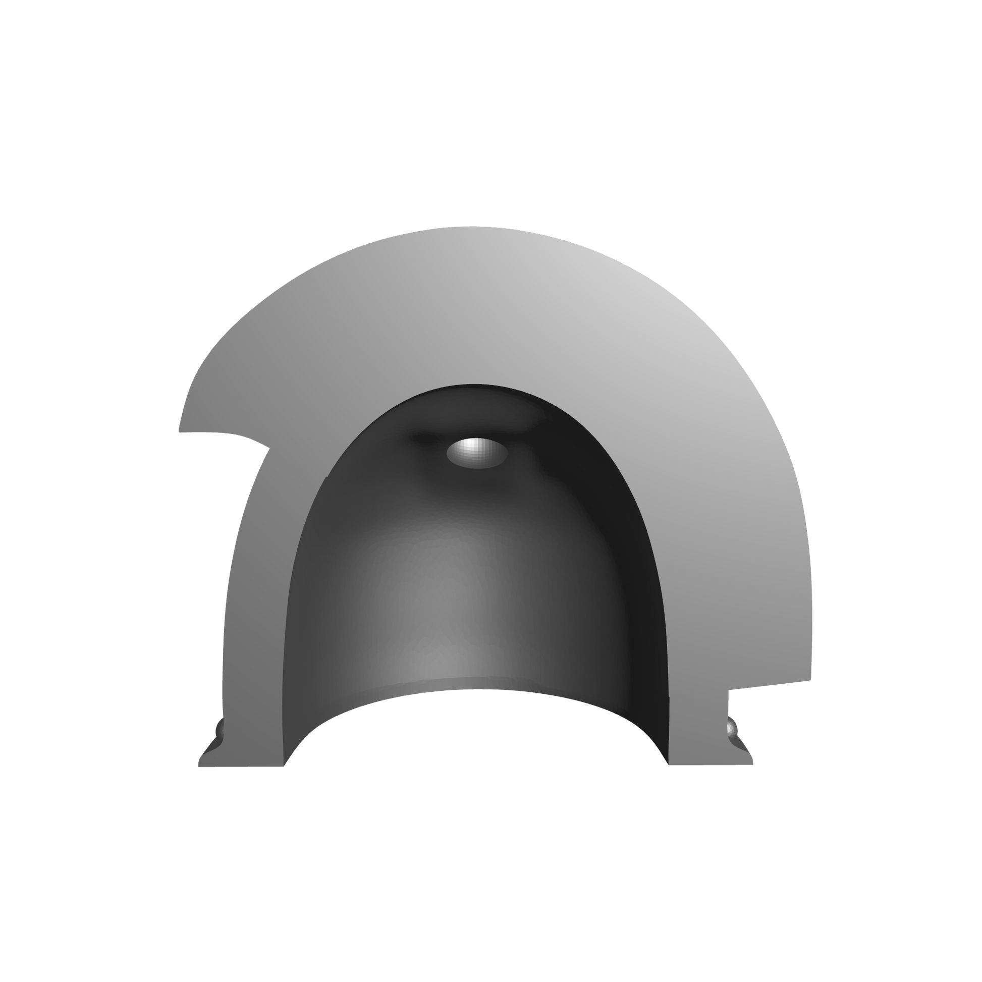 Space Marine Night Lords Legion MKIII Shoulder Pad 3 Quarter Studded (with two Rivets) Sword Breaker for JoyToy Traitor Legion Action Figures