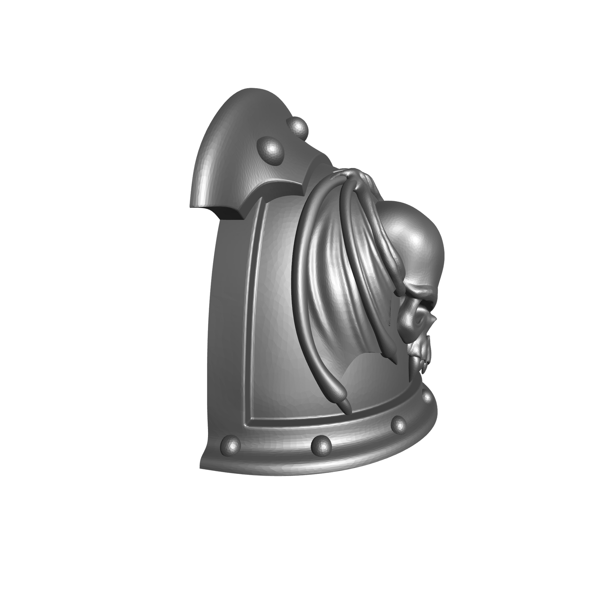 Night Lords Space Marine Legion MKIII Shoulder Pad 3 Quarter Studded (with two Rivets) Sword Breaker RT for JoyToy Traitor Legion Action Figures