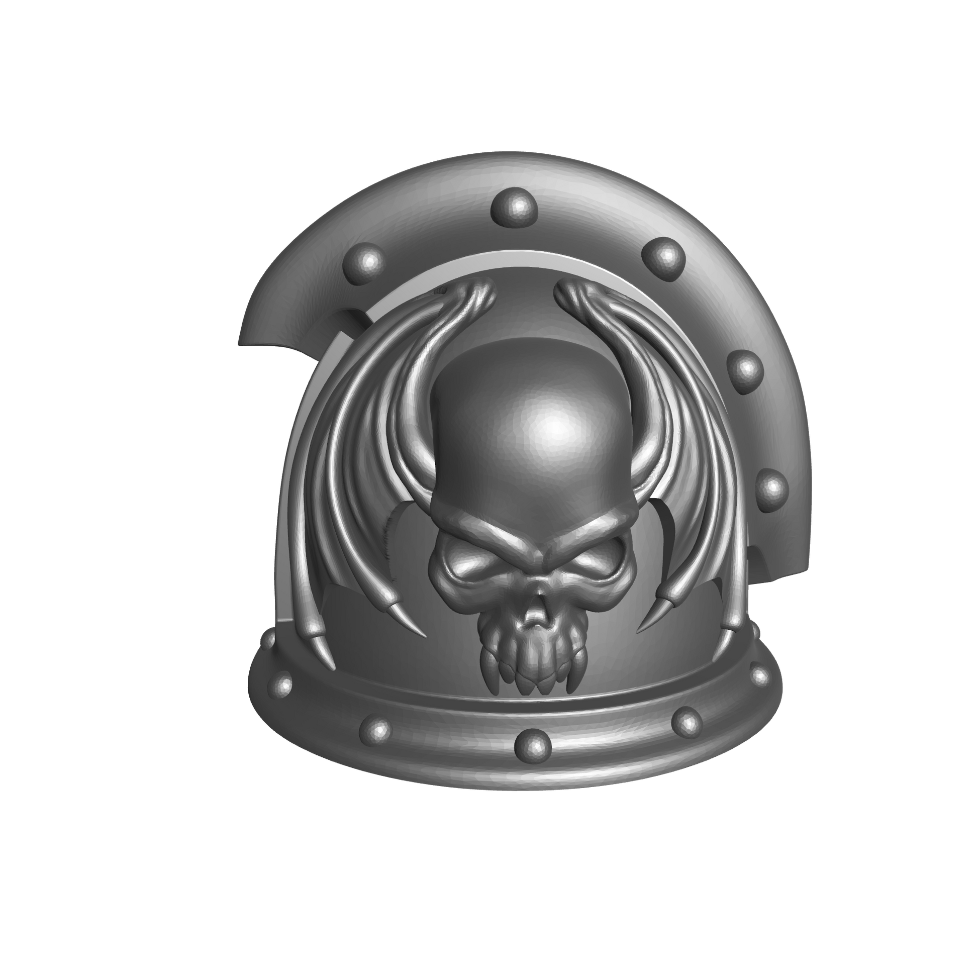 Night Lords Space Marine Legion MKIII Shoulder Pad 3 Quarter Studded (with two Rivets) Sword Breaker RT for JoyToy Traitor Legion Action Figures