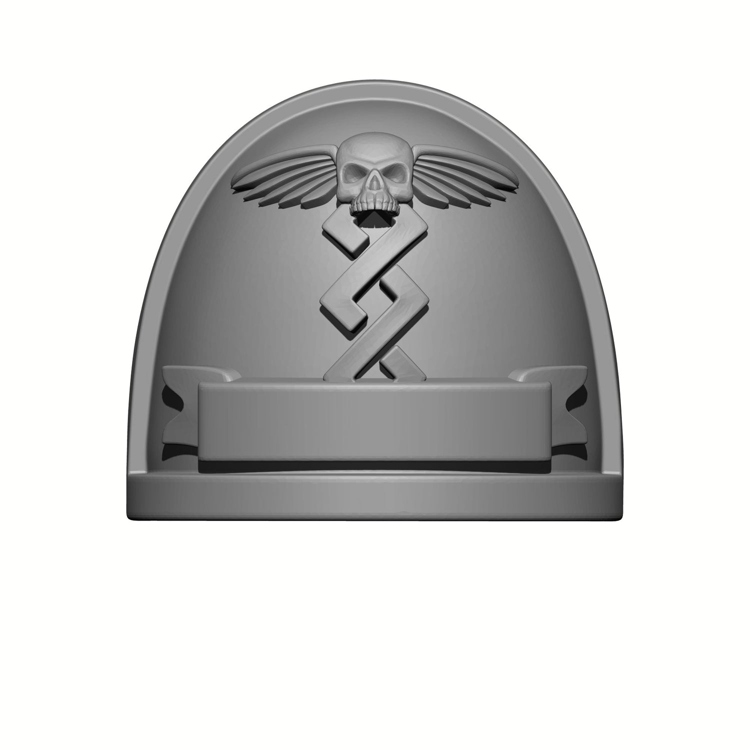 Apothecary Shoulder Pad MKIV Winged Skull Ver. 01 for JoyToy Loyalist Marine Action Figures Custom 1:18th Scale Pauldron