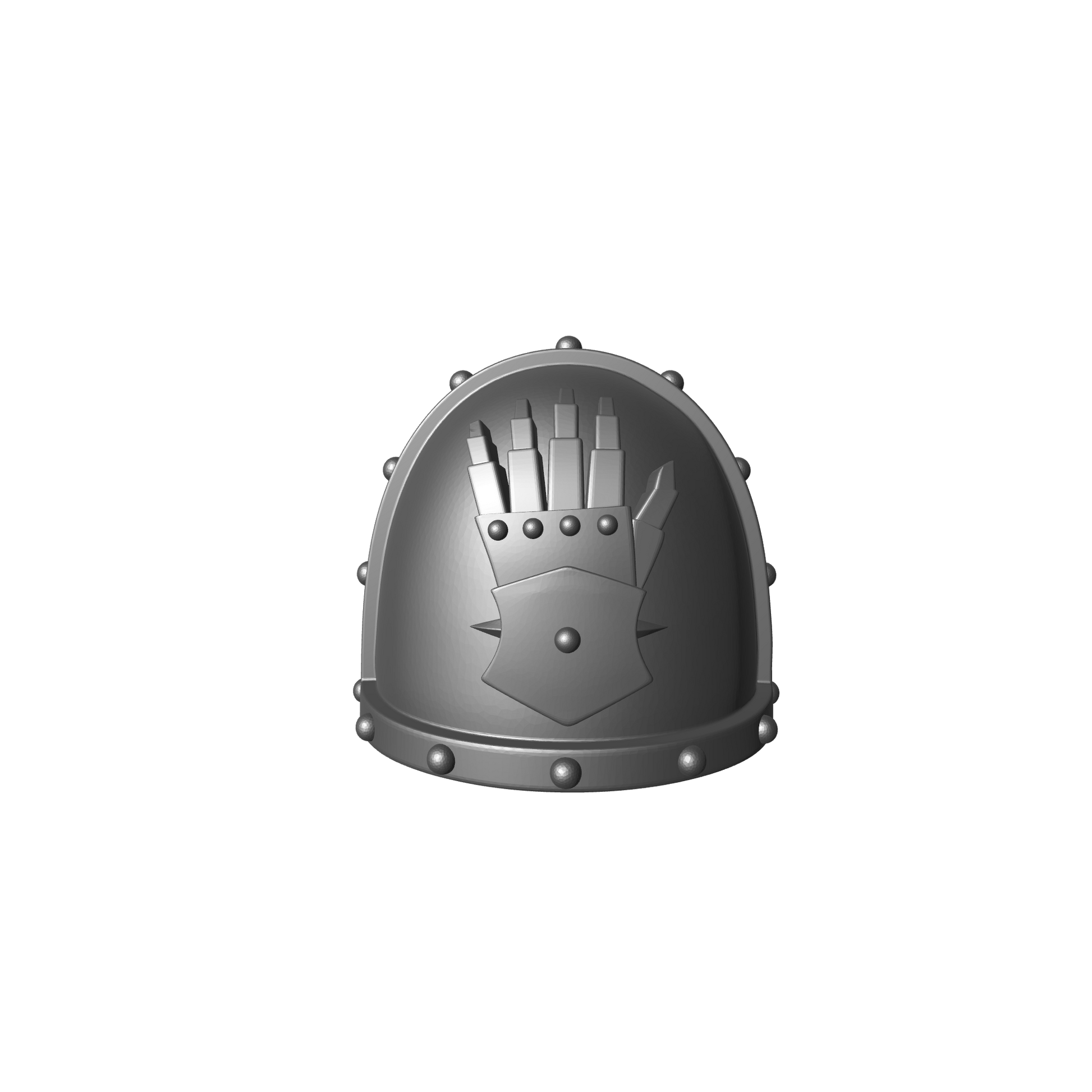 Iron Hands Hands Legion MK VII Shoulder Pad for JoyToy Loyalist Marine Action Figures Custom 1:18th Scale Pauldron