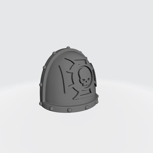 Crux Terminatus Studded MK VII Shoulder Pad for JoyToy Space Marine Action Figures
