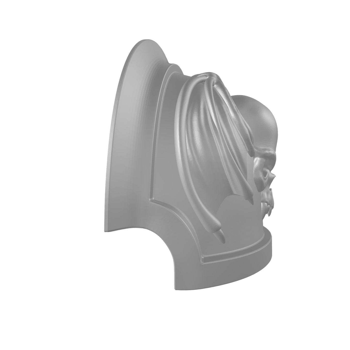 Custom Space Marine Night Lords Legion MKVII Notched Thin Shoulder Pad for JoyToy Traitor Marine Action Figures