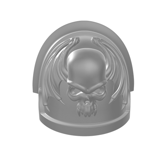 Custom Space Marine Night Lords Legion MKVII Notched Thin Shoulder Pad for JoyToy Traitor Marine Action Figures